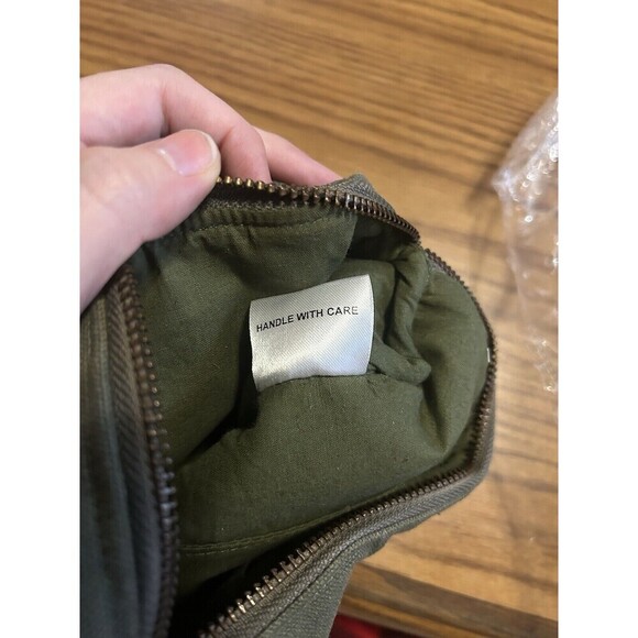 NEW Anthropologie Raj Cotton Canvas Embroidered Butterfly Tassels Green Zip - Picture 6 of 9